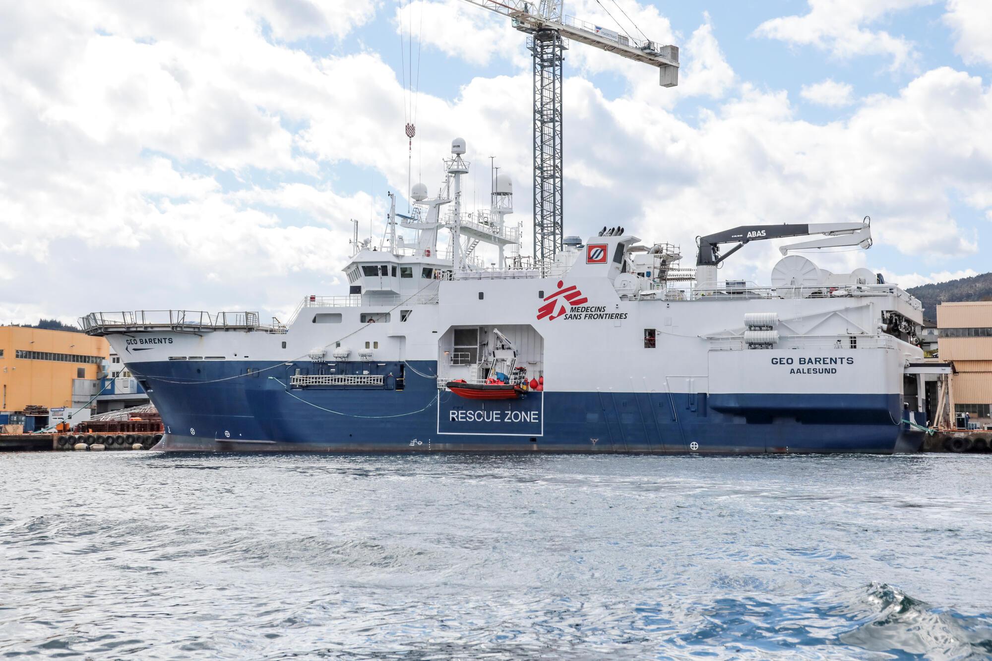 MSF search and rescue ship Geo Barents