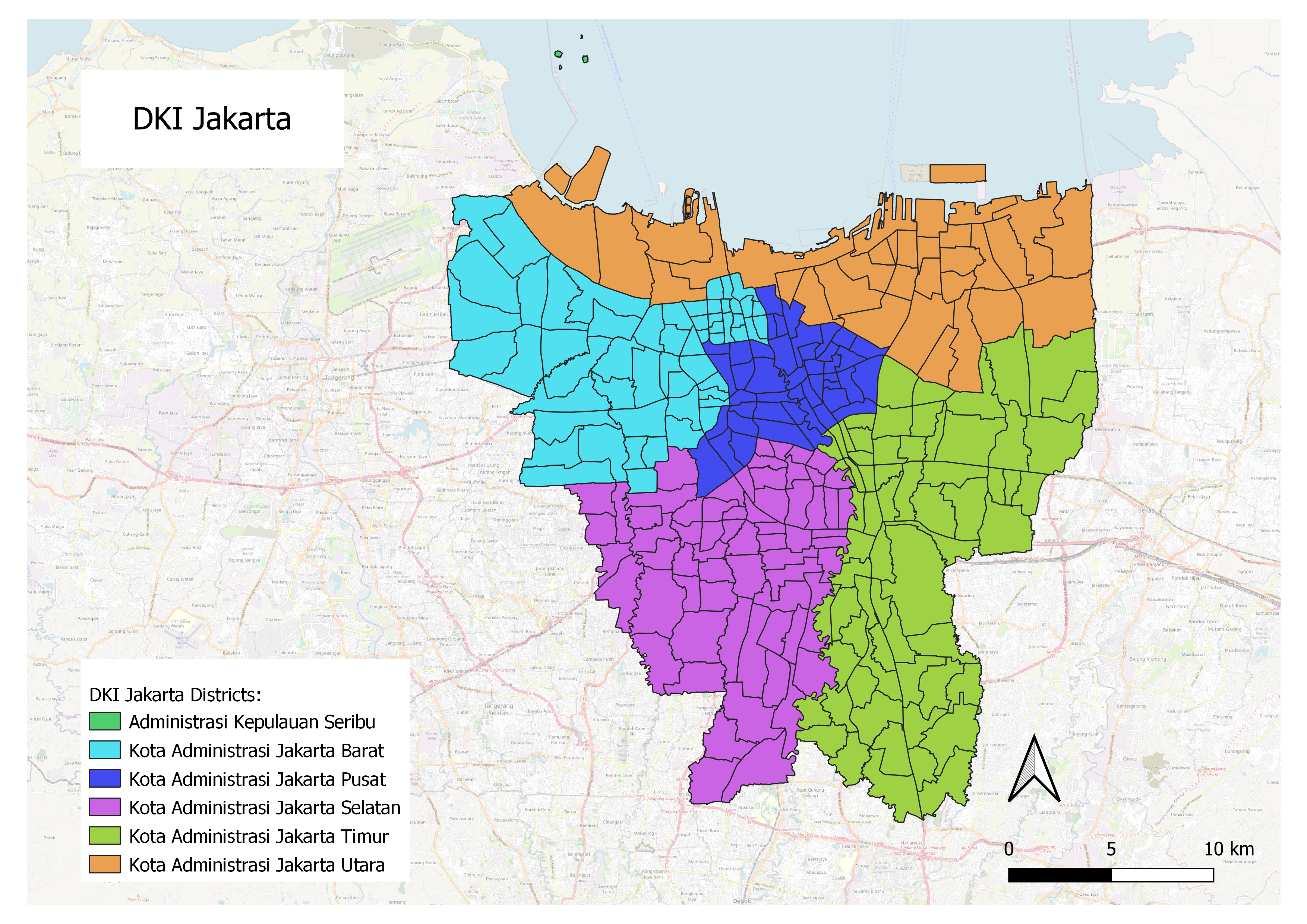 DKI Jakarta Map