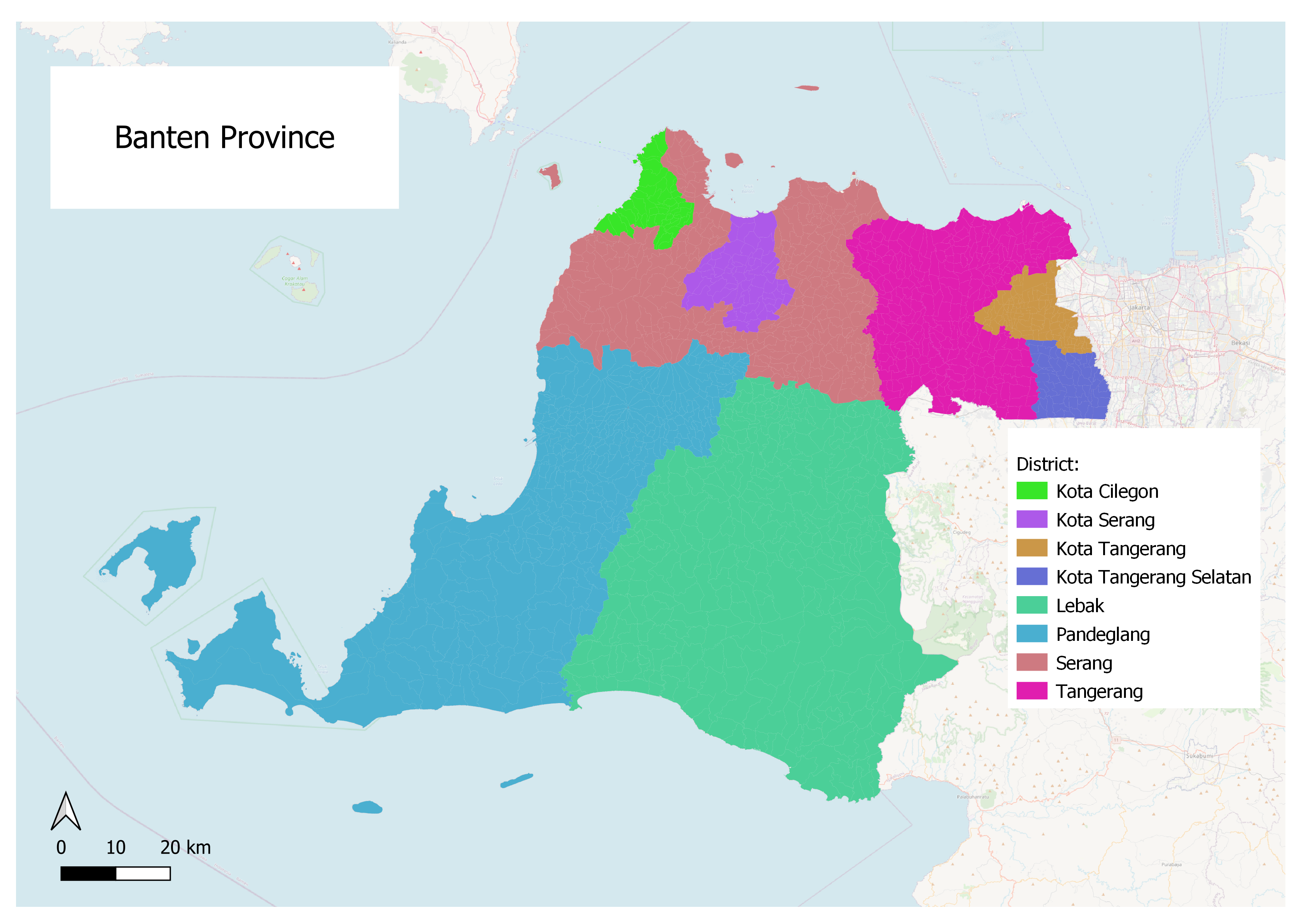 Banten Province Map