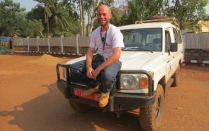 Auto mechanic, Holger Hornauf, in Bangui, Central African Republic, December 2017.