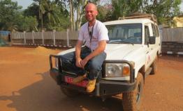 Auto mechanic, Holger Hornauf, in Bangui, Central African Republic, December 2017.