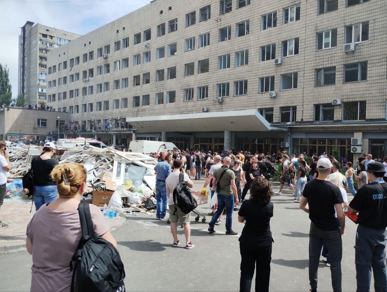 Attack on Okhmatdyt Children's Hospital in Kyiv. Ukraine, 8 July 2024.