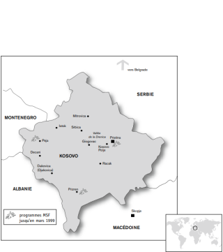 Programmes MSF au Kosovo, jusqu'en 1999