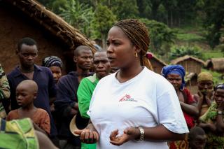 Clémentine Sifa, responsable de l’équipe des conseillers psycho-sociaux de MSF à Mweso